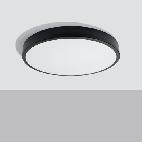 Sollux Lighting Plafondlamp ONYX 60 zwart LED 3000K - 60x60x6cm