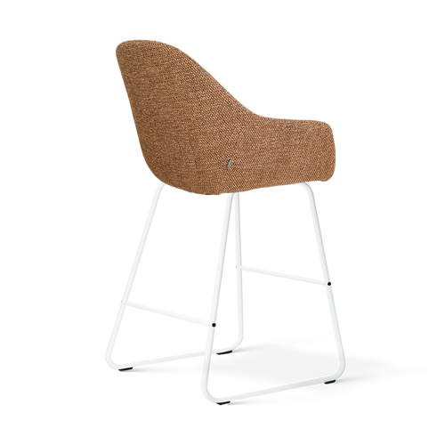 Nolon Nino-Mae barkruk bruin blend - wit onderstel - 65 cm