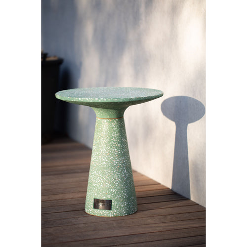 Zuiver Victoria Bijzettafel Rond 41 cm Terrazzo Groen - vtwonen shop