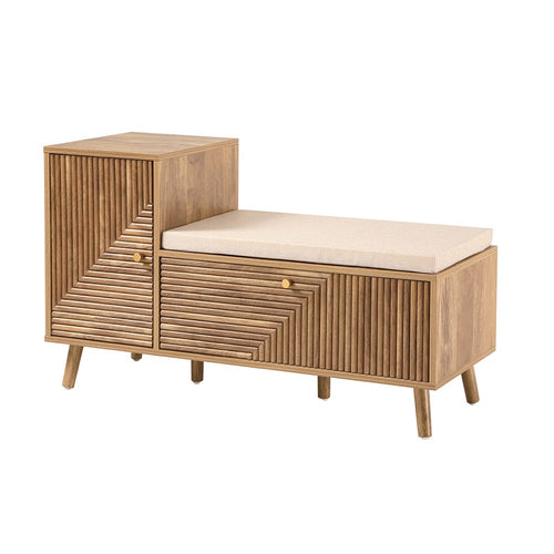 Calicosy - Schoenenbank EDEN - Licht hout 101x39x59 cm