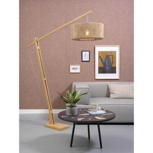 GOOD&MOJO vloerlamp Iguazu - bruin - Ø50cm - vtwonen shop