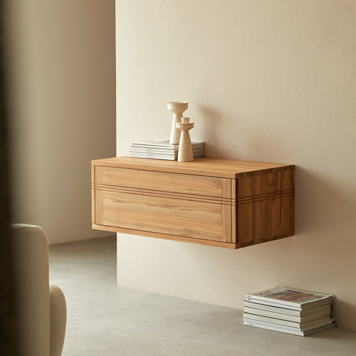 Tikamoon Teakhouten TV-meubel 80 cm - Naturel