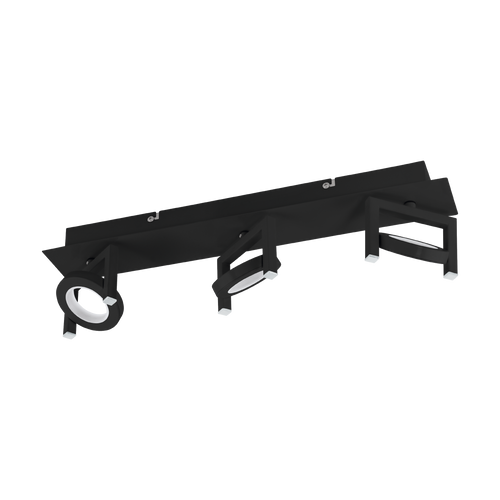 EGLO spot Trastanello - led - 3 lichts - zwart - vtwonen shop