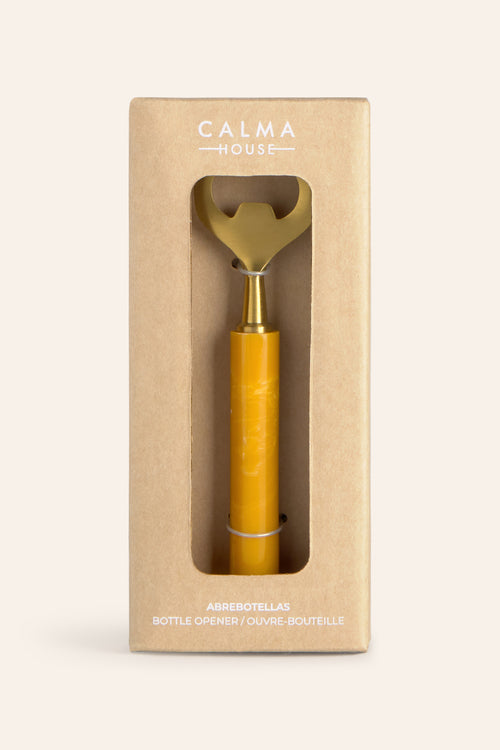 Calma House Flesopener Mango - Mosterd - 15.5