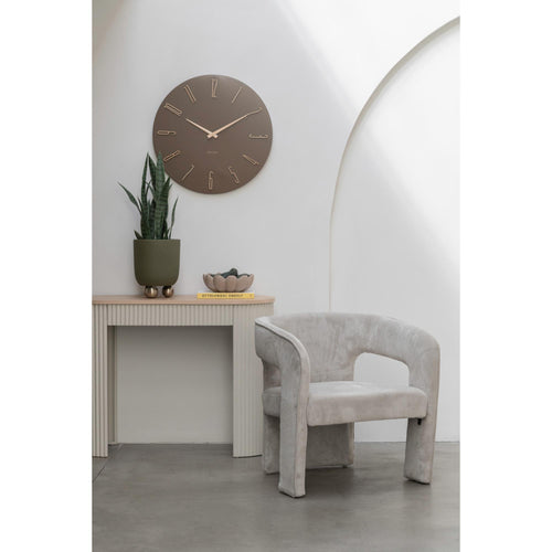 Karlsson wandklok Esmerado Large - bruin - Ø60cm