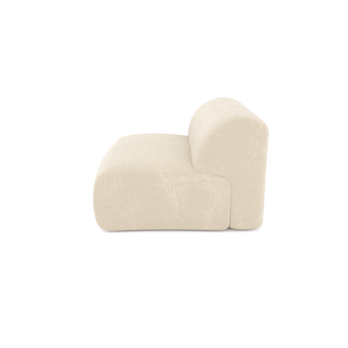 Sia Home - Fauteuils MYRA - Fluweel met structuur - Crème - 75cm - vtwonen shop