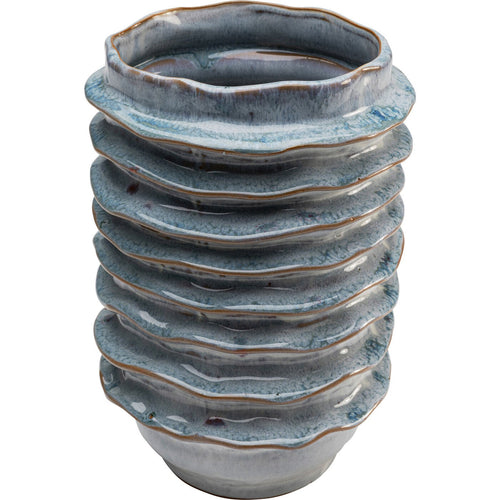Kare Design Vaas Mina Riffle blauw - vtwonen shop