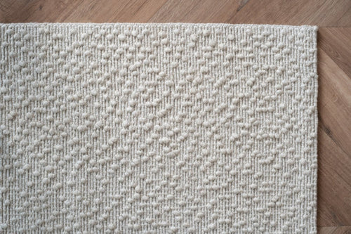 Wollen vloerkleed Nuta ivoor/wit -  Interieur05 - 290 x 200 cm