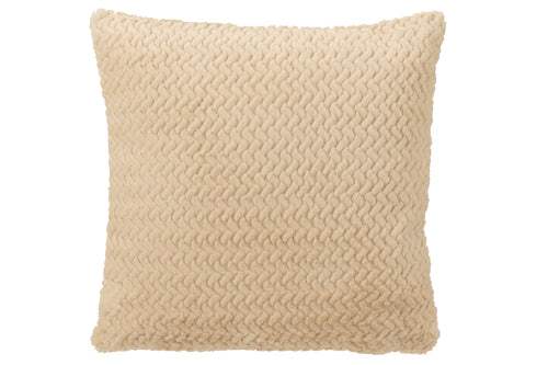 J-Line kussen - polyester - beige