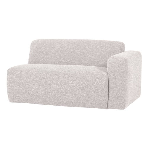 WOOOD 1,5-zits bank arm rechts Mojo Base - Bouclé - Ecru - 74x145x97
