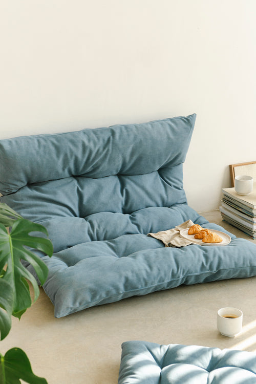 Really Nice Things matras futon Cielo - 120x100 cm - blauw - vtwonen shop