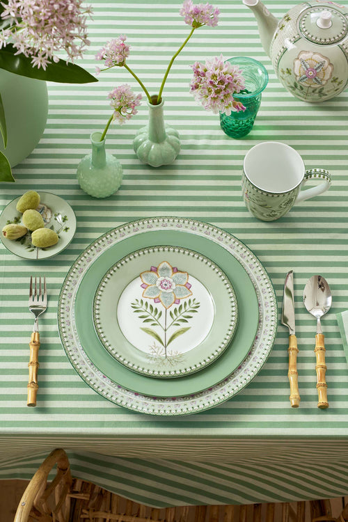 Pip Studio - Borden - Lily & Lotus - Lichtgroen - 21 cm - Set van 6