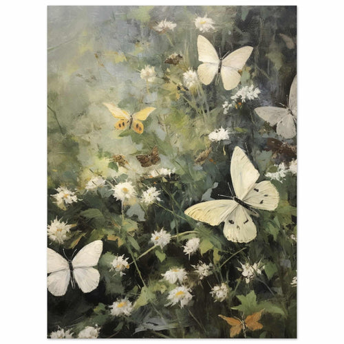 Artfulprints  Butterflies in flowerfield   poster 30x40 cm - vtwonen shop