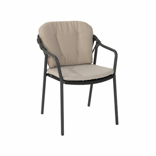 Taste by 4 Seasons stapelbare tuinstoel Manitoba antraciet