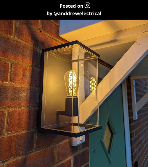 Lucide wandlamp CLAIRE - 1xE27 - Antraciet