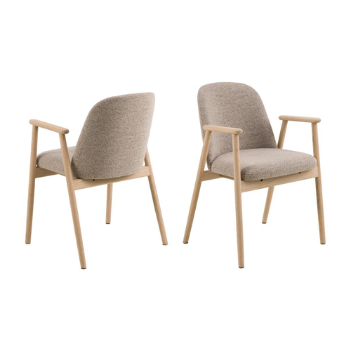 Rebellenclub Eetkamerstoel Dalarna - Set Van 2 - Beige
