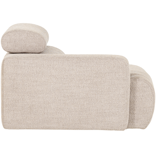 WOOOD 1-zits element bank arm links Novi - Polyester - Naturel - 86x109x113 - vtwonen shop