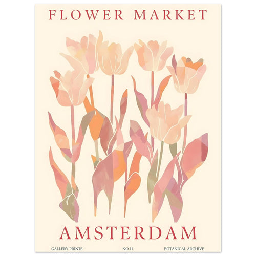 Artfulprints  Flower market - Amsterdam I   poster 30x40 cm - vtwonen shop