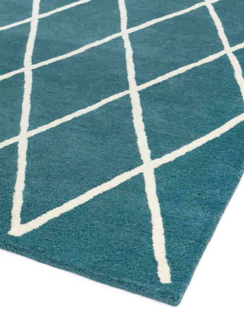 Vloerkleed Easy Living Albany Diamond Teal 160x230 cm - vtwonen shop