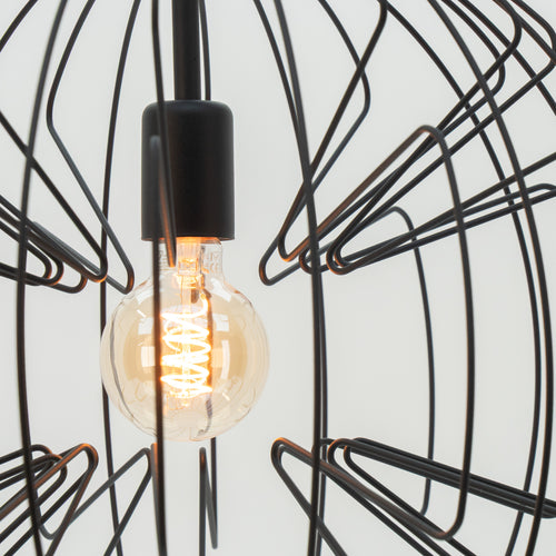EGLO hanglamp Okinzuri 1 - e27 - ø 45 cm - zwart