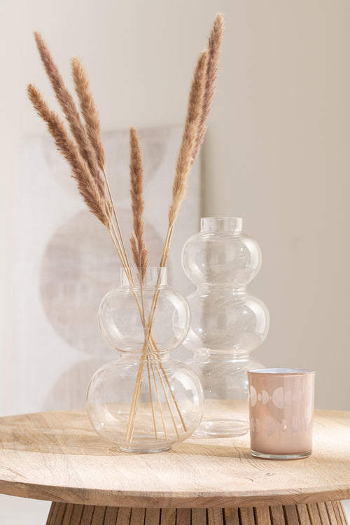 J-Line windlicht Halve Maan - glas - mix - medium - 2 stuks - vtwonen shop