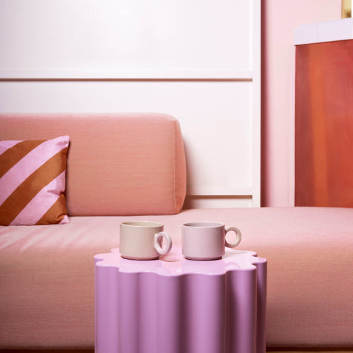 Ona - Beker 28cl grijs/beige Lou - vtwonen shop