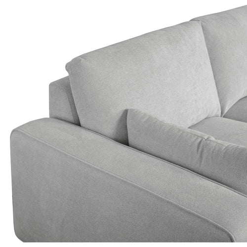 Furnhouse chaise longue bank rechts California - Lichtgrijs - Stof - 105x305x85