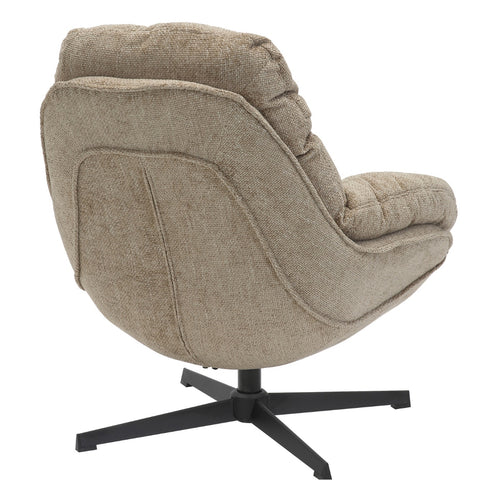 Giga Meubel Fauteuil Leonne - Stof/Metaal - Taupe - vtwonen shop