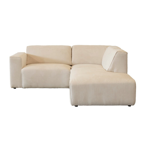 Giga Meubel Hoekbank Parijs - 2,5-Zits - Rechts - Beige