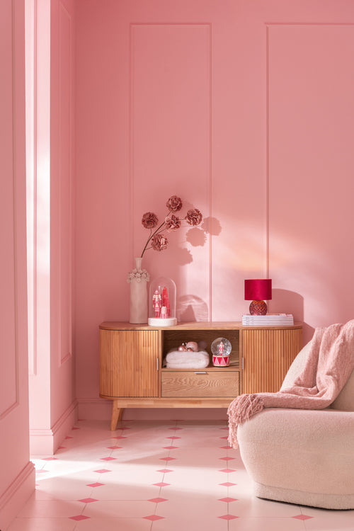 J-Line kast Rond - dennenhout - naturel - small - vtwonen shop