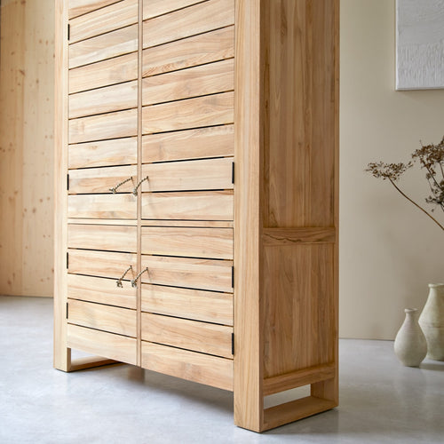 Tikamoon Dressoir van massief teakhout 110 cm - Naturel - vtwonen shop
