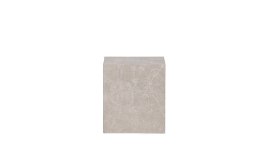 Rebellenclub Salontafel Tusani - 40 x 40 cm - Beige Marmerlook