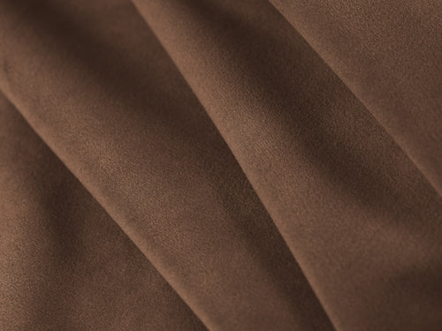 Micadoni rechter hoekbank Jenny 5-zits, flueel chocolade - 145x200x73cm