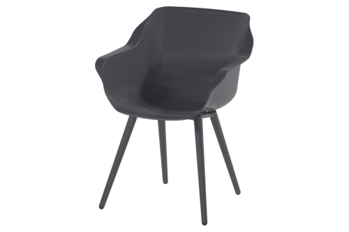 Hartman Dining Tuinset Sophie - Antraciet Kunststof - Ø128x75cm - vtwonen shop