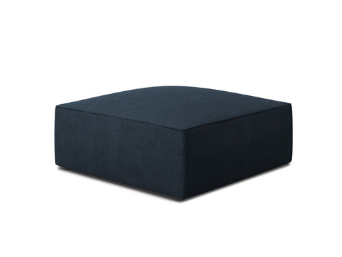 Micadoni Poef Ruby structurele stof, marineblauw - 93x93x40cm