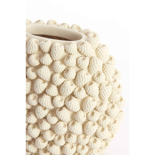 Light & Living vaas Raspberry - wit - 32.5x18x28.8cm