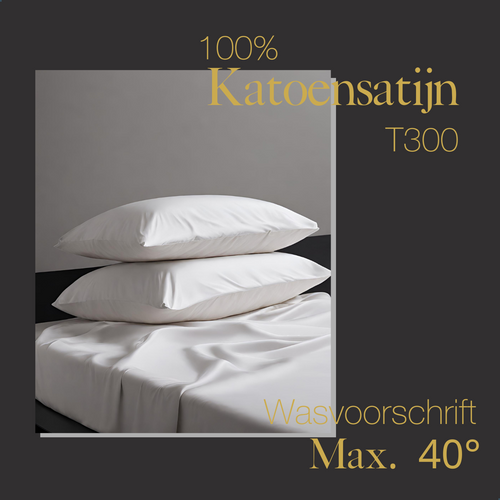 Ten Cate premium - hoeslaken - 180x200 - 100% katoen satijn - wit - vtwonen shop