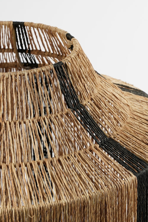 Mica Decorations Liliano Lantaarn - H36 x Ø30 cm - Jute - Zwart - vtwonen shop