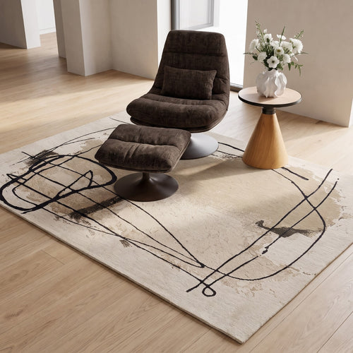 Kare Design Vloerkleed Dust grijs