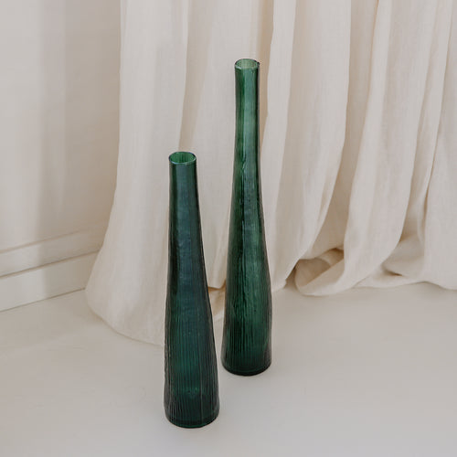 S|P Collection - Vaas 9xH50cm donkergroen Twig