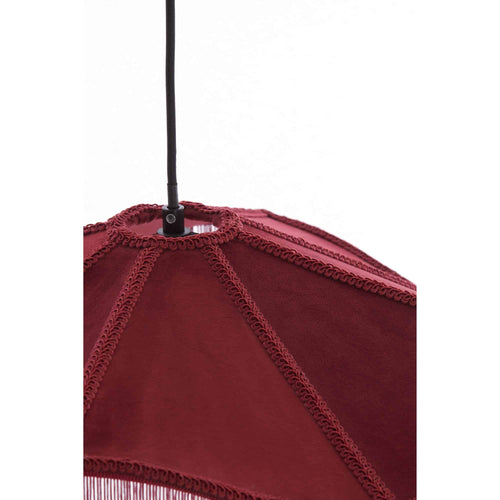 Light & Living hanglamp Tiffany - rood - Ø50cm
