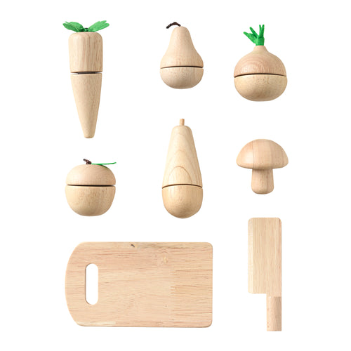 Petite Amélie Houten Speelgoed - Groente- en fruit set - Vanaf 3 jaar - vtwonen shop
