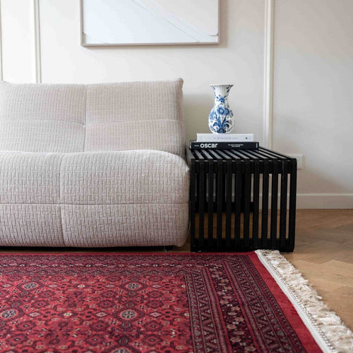 Interieur05 Vintage vloerkleed By Beppe rood met franjes - 195 x 300 cm - vtwonen shop