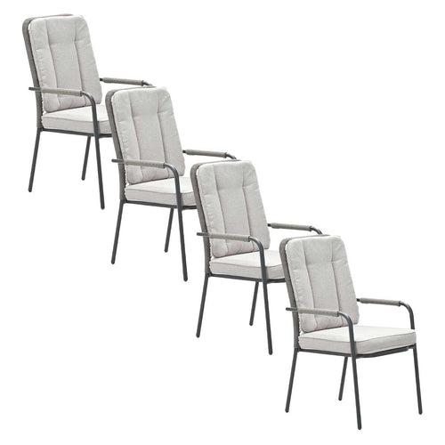 Garden Impressions tuinstoel Aleria taupe - 4 stuks - vtwonen shop