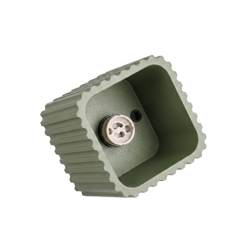 Sollux Lighting Plafondlamp RIFF 1 olijfgroen GU10 - 10x10x10cm