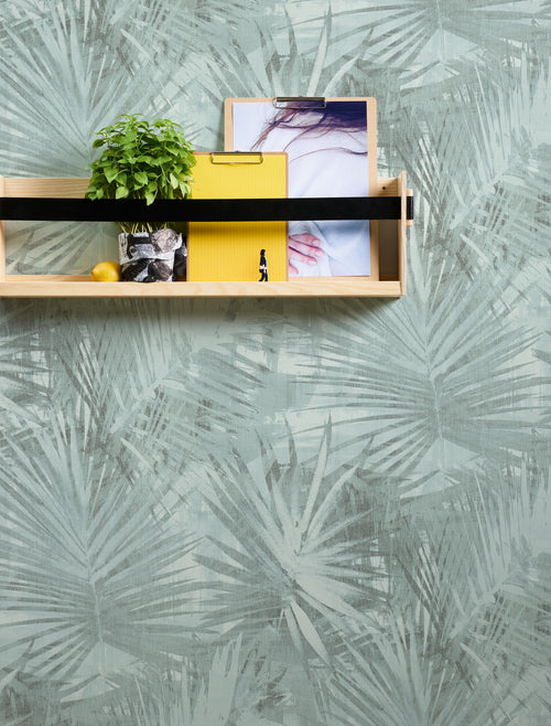 Livingwalls behang jungle-motief groen en blauw - 53 cm x 10.05 m - AS-363853 - vtwonen shop