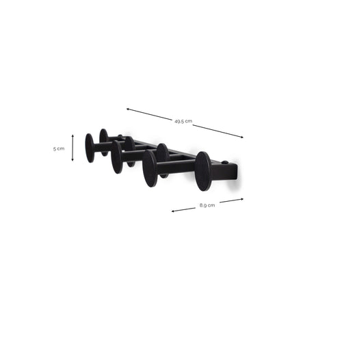 Spinder Design kapstok Bottoni 3 - Zwart