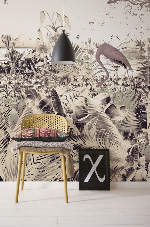 Sanders & Sanders fotobehang fantasie lichtbeige - 200 x 250 cm - 611934 - vtwonen shop