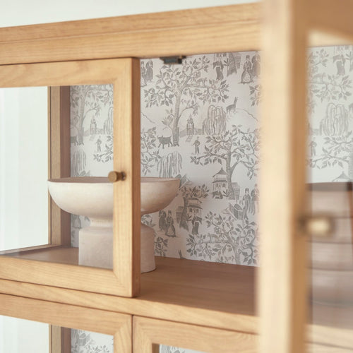 Tikamoon Eiken vitrinekast - Naturel - vtwonen shop