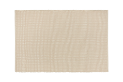 noo.ma handgeweven vloerkleed Natural Beige - Nieuw-Zeelandse wol, laagpolig, rechthoekig